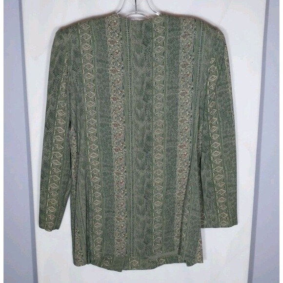 Vintage R&M Richards Karen Kwong Tunic Top Sz 12P Asian Inspired Side Slits Boho - Picture 5 of 7